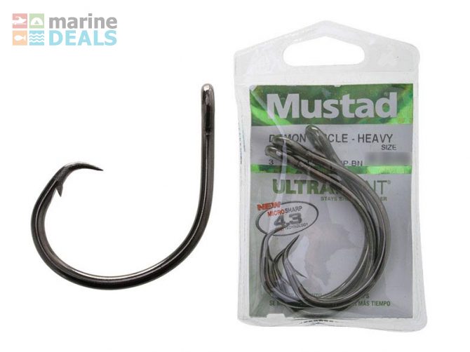 Mustad 39550BLN 12/0 Qty 3 Demon Perfect Circle.. Carousel 1