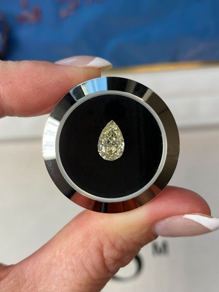 $1RES ~ $1520 Retail * 1.54 Fancy Yellow Champagne Diamond Carousel 1