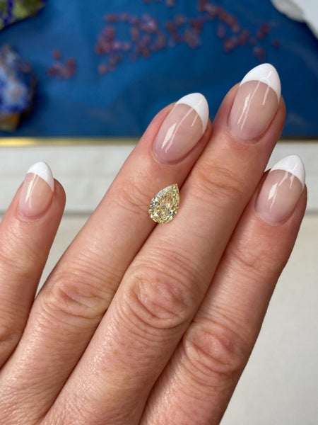 $1RES ~ $1520 Retail * 1.54 Fancy Yellow Champagne Diamond Carousel 2