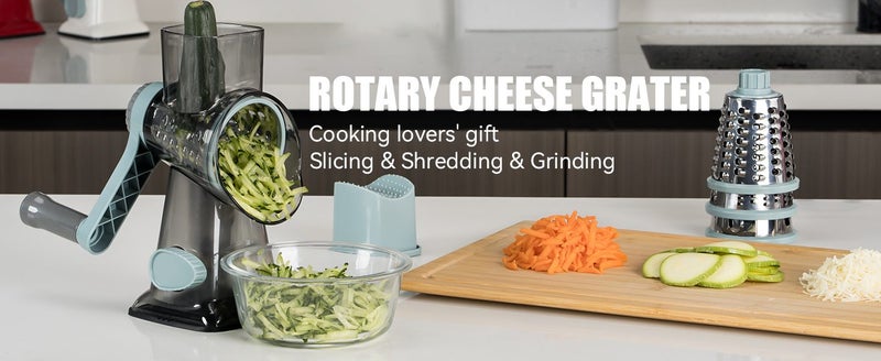 Rotary Cheese Grater Hand Crank Vegetable Shredder Slicer Grinder Carousel 2