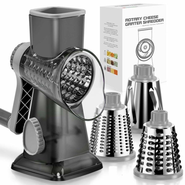 Rotary Cheese Grater Hand Crank Vegetable Shredder Slicer Grinder Carousel 1