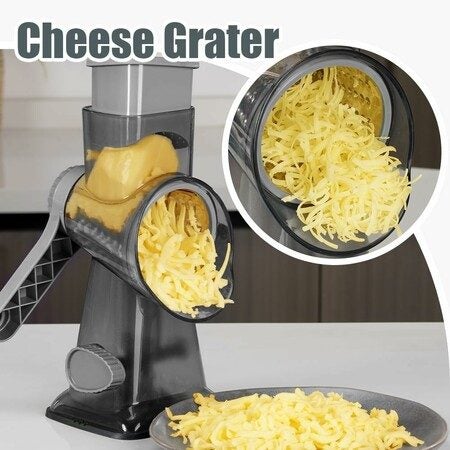 Rotary Cheese Grater Hand Crank Vegetable Shredder Slicer Grinder Carousel 8