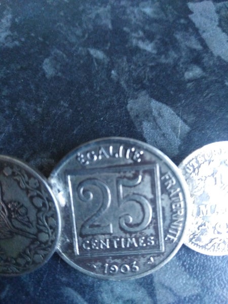 ANTIQUE FRENCH COIN BROACH Carousel 2