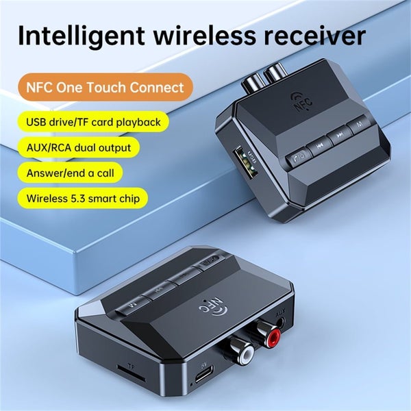 T59 NFC Audio Adapter 3.5MM Aux RCA USB Wireless Receiver Low Latency for Hom Carousel 2