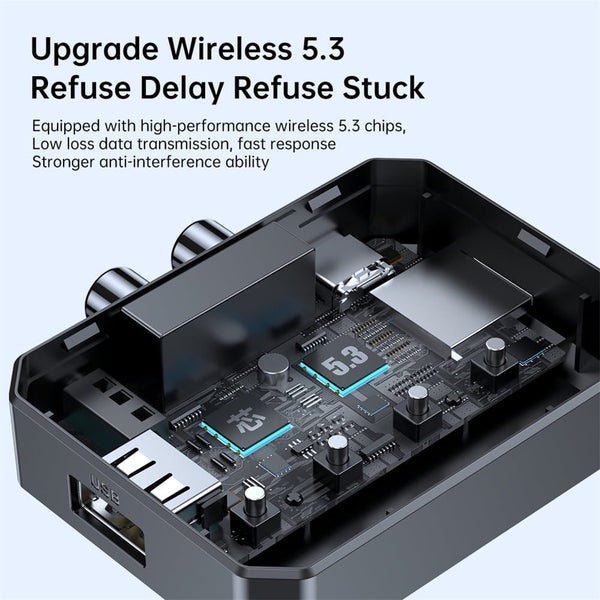 T59 NFC Audio Adapter 3.5MM Aux RCA USB Wireless Receiver Low Latency for Hom Carousel 8