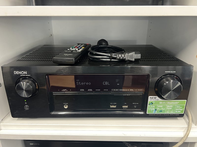 Denon AVR-X1100W AV Receiver – Network Home Theatre Amplifier – Fully Tested Carousel 1