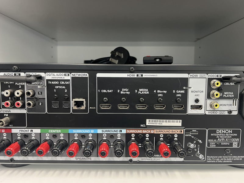 Denon AVR-X1100W AV Receiver – Network Home Theatre Amplifier – Fully Tested Carousel 10