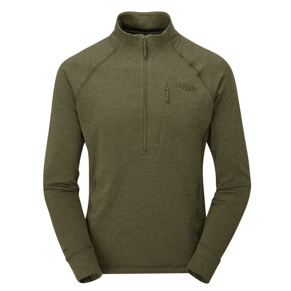 Rab Mens Nexus Pull On Fleece - Olive - Large Carousel 1