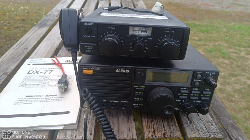 Alinco DX-77 transceiver & EDX-1 tuner Carousel 1
