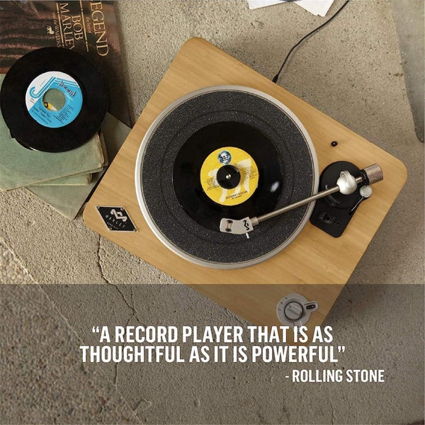 MARLEY Stir It Up BT Wireless Turntable Vinyl Record Player with Built-in Carousel 8