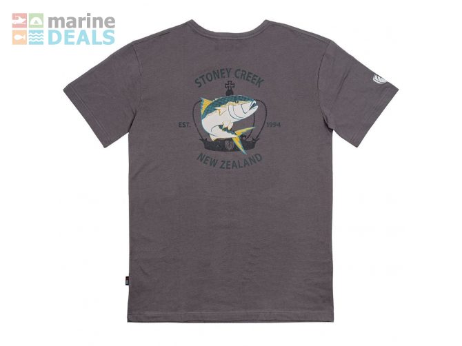 Stoney Creek Kingfish Mens T-Shirt Dark Grey S Carousel 2