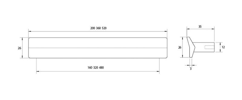 Kethy Vis A Vis Cabinet Pull Handle - Available in Various Finishes and Sizes Carousel 3