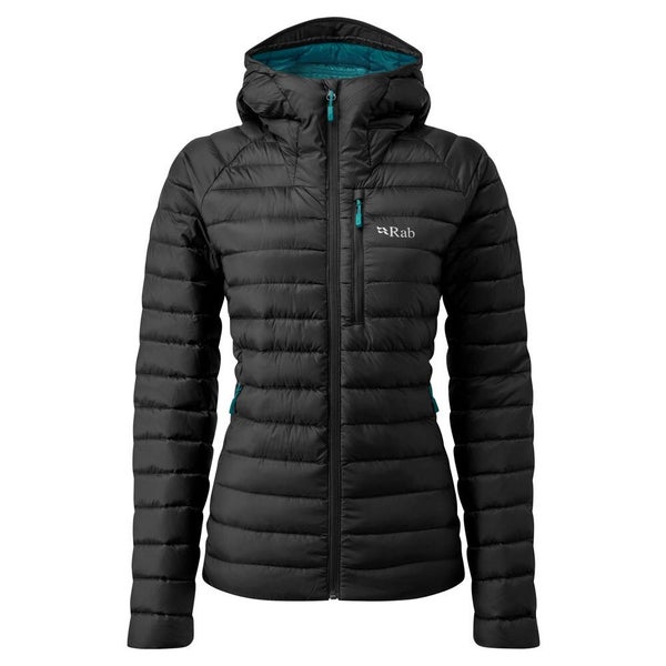 RAB Womens Microlight Alpine Hooded Down Jacket - Black - Size 8 Carousel 1