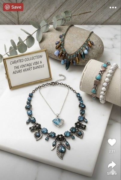THE ULTIMATE VINTAGE VIBE | Azure & Earth Tones Jewelry Bundle