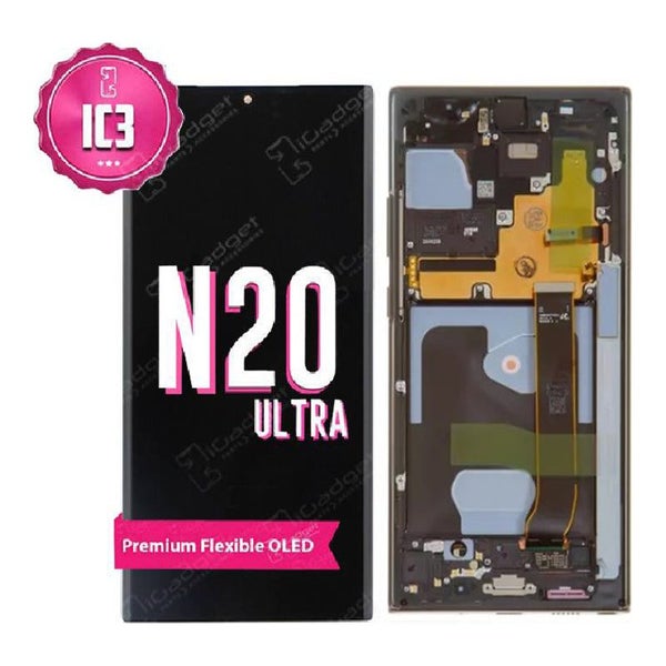 Samsung Note 20 Ultra IC3 Screen Replacement with Middle Frame | OLED Carousel 1