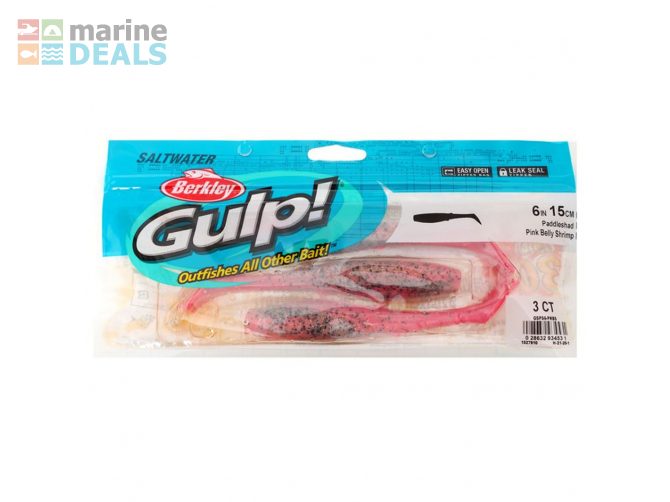 Berkley Gulp Paddleshad Softbait 15cm Pink Belly Carousel 2