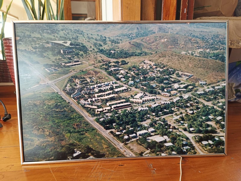 PNG Port Moresby Parliament building aerial photo circa 1980s-90s Carousel 2