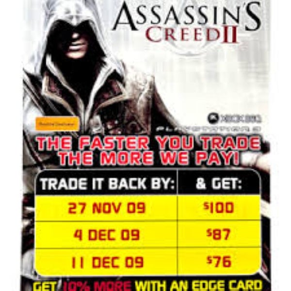 Assassin's Creed II Limited Trading Promo EB Games 2009 Carousel 1
