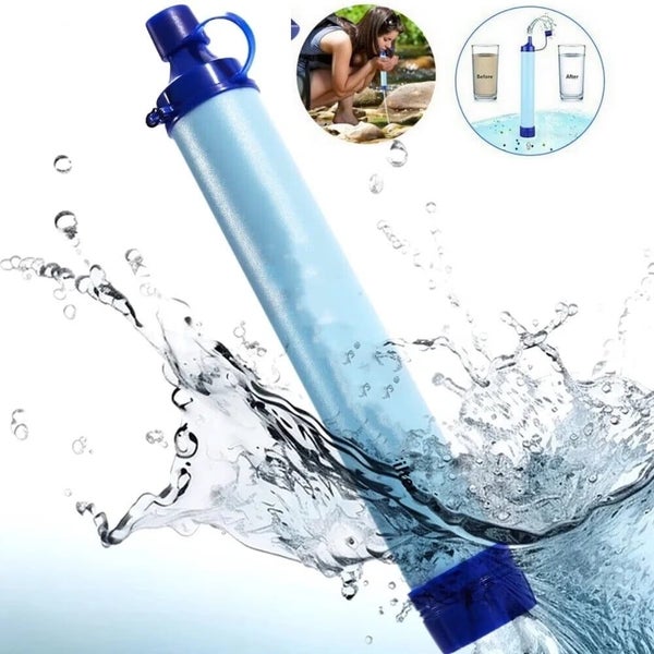 1 Pack Personal Water Filter Straw,Portable Outdoor Emergency Survival Gear f Carousel 1