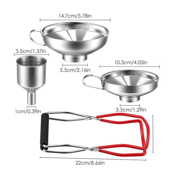 New Stainless Steel Canning Funnel Set Sale Sale Carousel 2