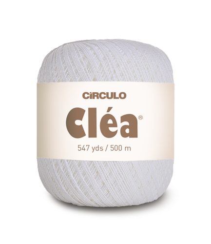Circulo CLEA 500m - 2ply Cotton 8001 White Carousel 1