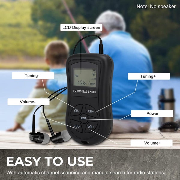 Pocket Radios, Battery Operated Portable Radio with Loud Speaker, Great Recep Carousel 2