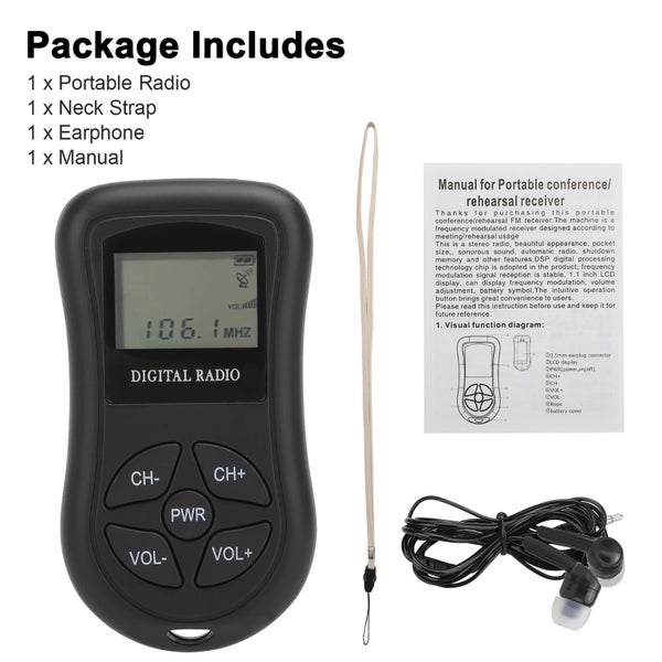 Pocket Radios, Battery Operated Portable Radio with Loud Speaker, Great Recep Carousel 9