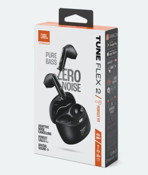 JBL Tune Flex 2 True Wireless Noise Cancelling Earbuds - Black Carousel 1