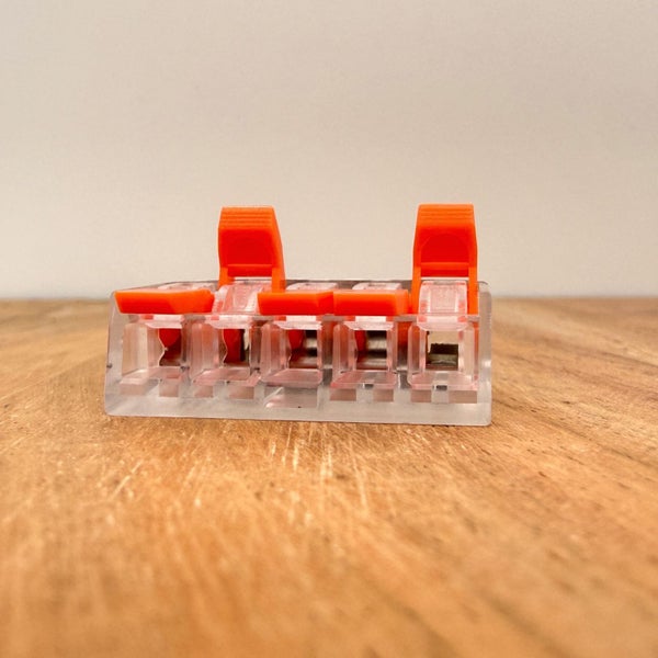 Wire Connectors 5-Pole Lever Terminal – 5 Pack – WAGO-Style Quick Splice 32A Carousel 5