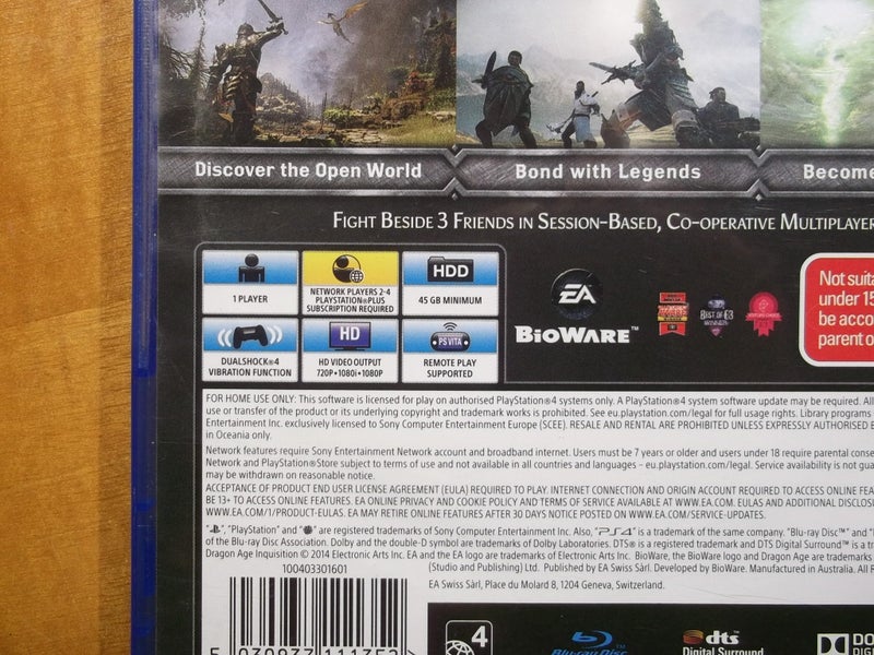 Dragon Age Inquisition - PS4 Game - Excellent Condition Carousel 4
