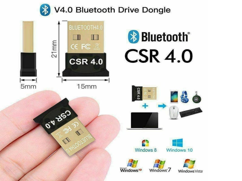 Wireless Mini USB Bluetooth CSR 4.0 Dual Mode Adapter Dongle For Windows 10 8 7 Carousel 1