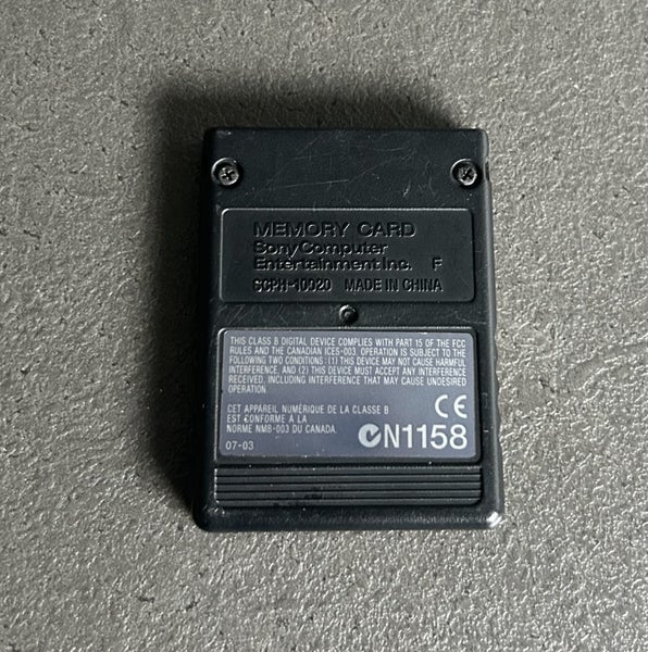 Official Sony Playstation 2 (PS2) Memory Card - Black Carousel 2