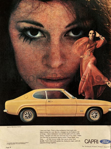VINTAGE POSTER: 1969 Mark 1 Ford Capri Carousel 1