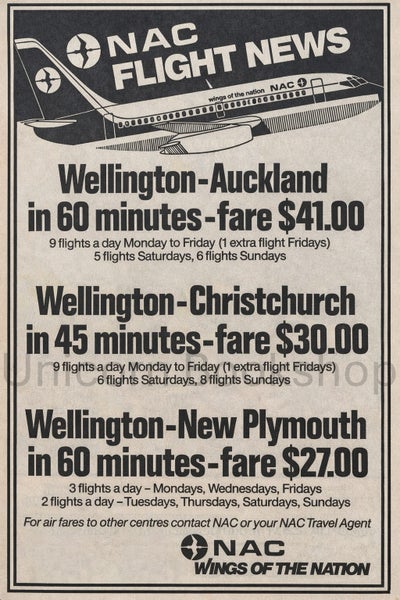 VINTAGE POSTER: NAC Flight News 1977 Carousel 1