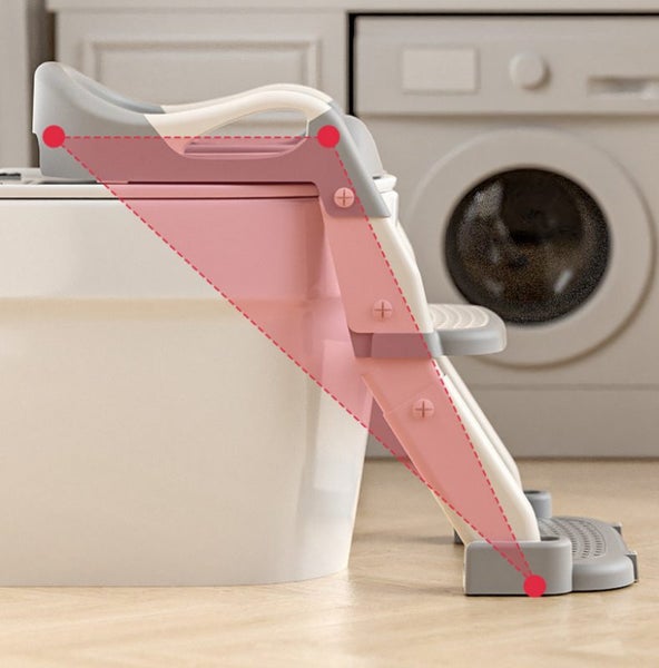 Potty Training Seat with Step Stool Ladder Grey 2046901 Carousel 2