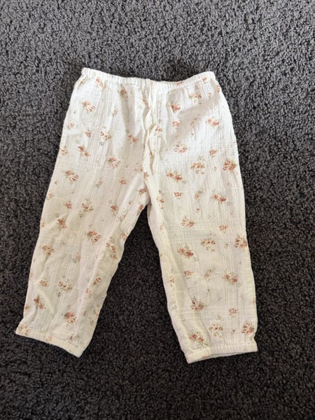 Jamie Kay floral muslin pants 6-12m Carousel 1
