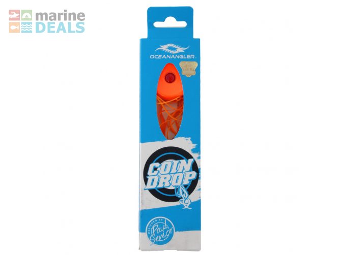 Ocean Angler Coin Drop Lure 80g Pure Orange Carousel 2