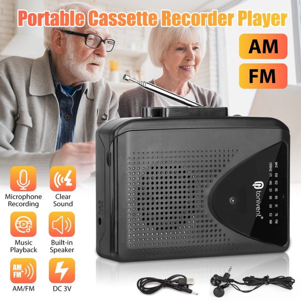 Portable Walkman Cassette Player, AM/FM Radio Cassette Players, Audio Cassett Carousel 1