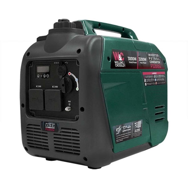 Silent (low noise) Inverter Generator 3200W Welling Crossley Carousel 1
