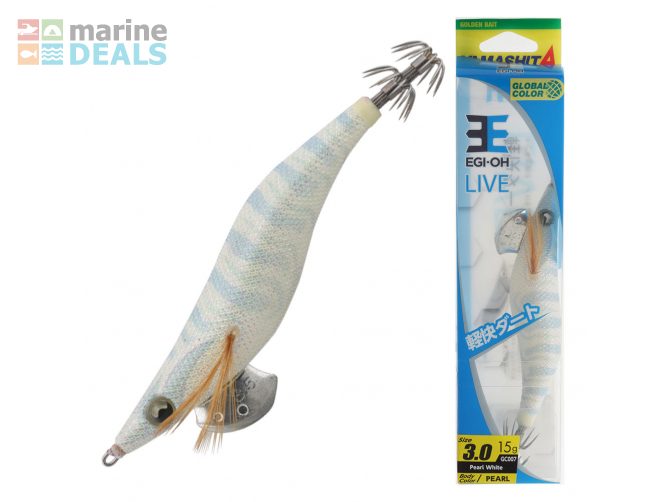 Yamashita EGI-OH LIVE Squid Jig 3.0 90mm Pearl Wh… Carousel 1