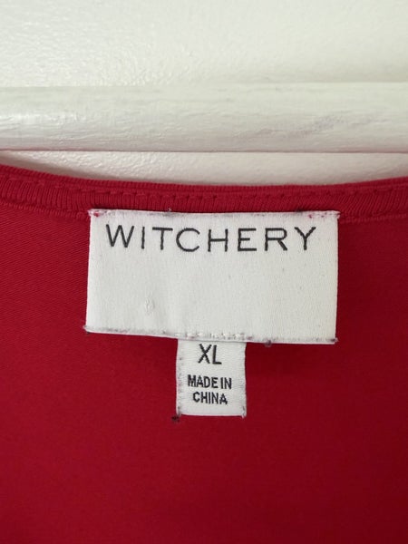 Witchery cotton top lovely raspberry colour szXL Carousel 5