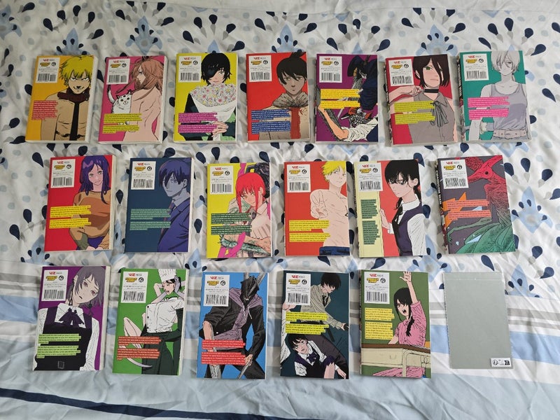 Manga Chainsaw Man vol 1-18 + Metal Plate (Open to Offers) Carousel 2