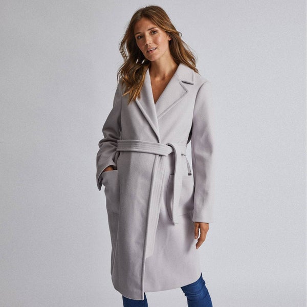 DOROTHY PERKINS Maternity Pocket Wrap Belt Coat ~ Size 18 Carousel 1