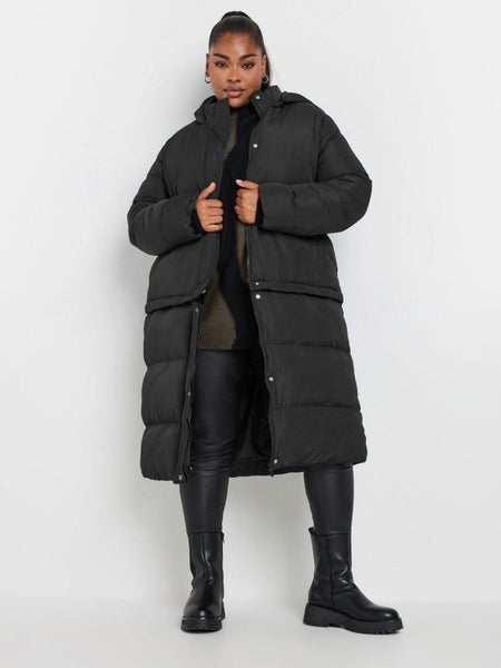 YOURS Curve Black Puffer Coat 5 In 1 ~ Size 30-32 Carousel 1