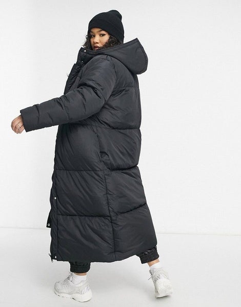 Plus Size Black Maxi Puffer Coat ~ Size 24-26 Carousel 1