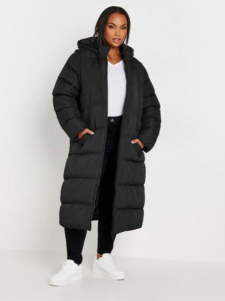 YOURS Curve Black Padded 2-in-1 Puffer Coat & Gilet ~ Size 18 Carousel 1