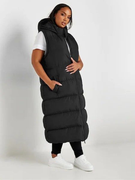 YOURS Curve Black Padded 2-in-1 Puffer Coat & Gilet ~ Size 18 Carousel 2