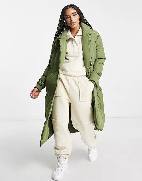 Plus Size Khaki Longline Puffer Coat ~ Size 24-28 Carousel 4