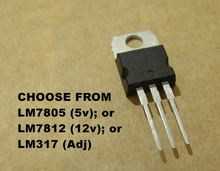TO-220 Linear Regulator - You Choose - 5v/12v/ADJ - LM7805, LM7812, LM317 Carousel 1