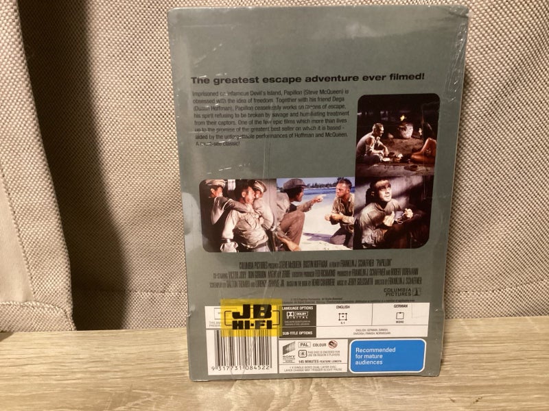 Papillon ( Steve McQueen/ Dustin Hofman) Region 4 DVD JB HI-FI Exclusive Carousel 2